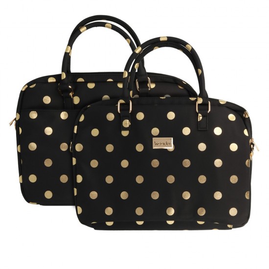 Wonder Briefcase Laptop 15-16 inches gold polka-dot Wonder Briefcase Laptop 15-16 inches gold polka-dot