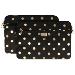 Wonder Sleeve Laptop 13-14 inches gold polka-dot