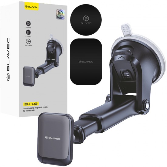 Blavec Car holder BH-02 magnetic to windshield / dashboard (BH02-MWSB) black