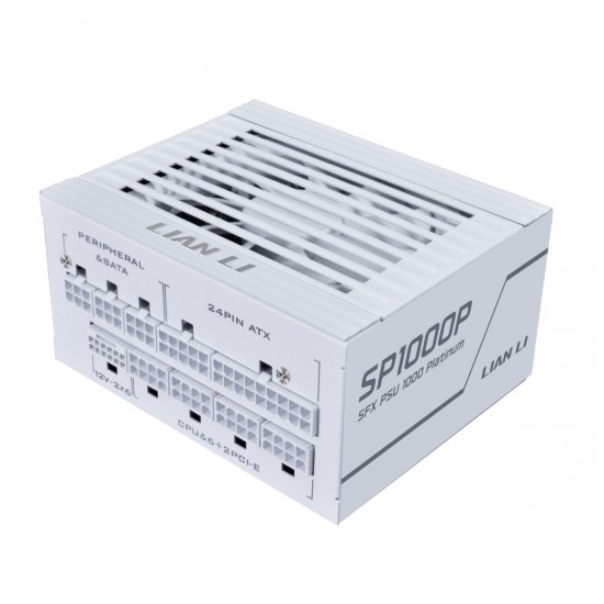 LIAN LI SP0850P White - 850W 80+ Platinum PSU - 10 Years Warranty - 12V-2x6 - Japanese Capacitors