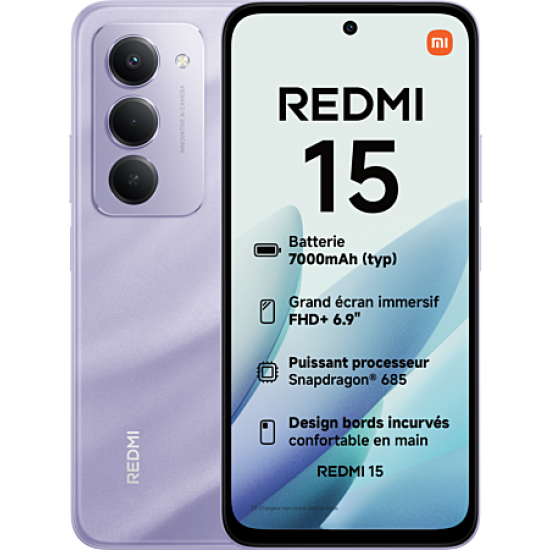 XIAOMI REDMI 15 256GB ROM/8GB RAM SANDY PURPLE EU